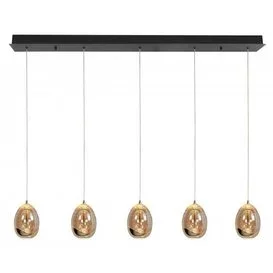 Hanglamp Golden Egg 5-lichts goud