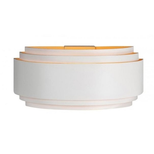 Highlight Moderne - Wandlamp - 1 lichts - Wit - Goud - Elena