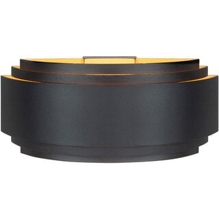 Wandlamp Sofia 1-lichts zwart goud