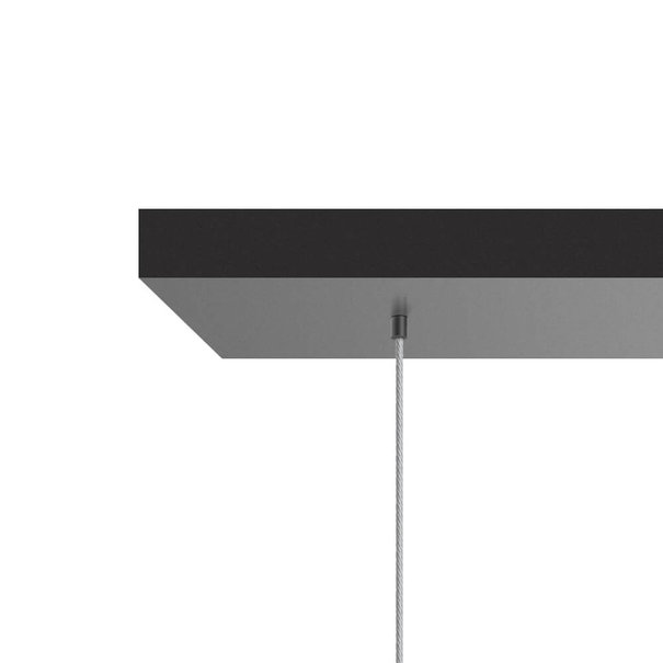 ETH Moderne - Hanglamp - Zwart - Smoke glas - 6 lichts - Gary