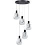 Modern - Hanglamp - 5 lichts - Getrapt - Helder Glas -Gary