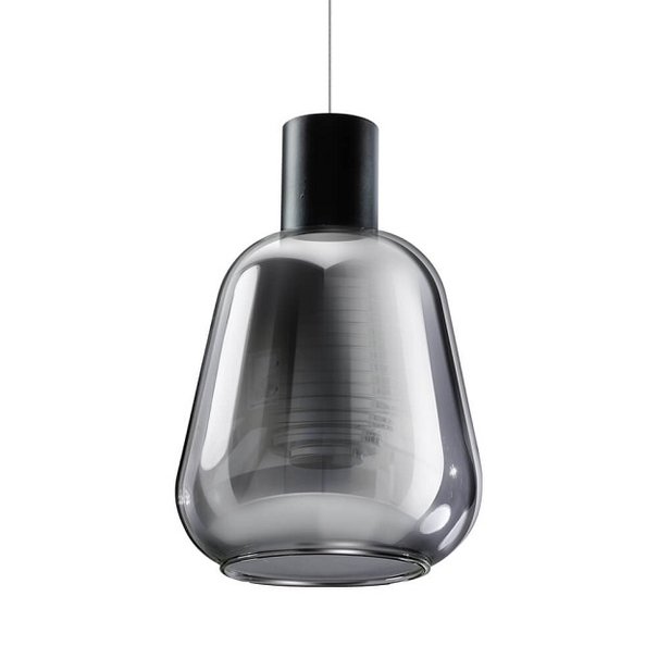ETH Modern - Hanglamp - 1 lichts - smoke glas - Ø13 cm - Gary