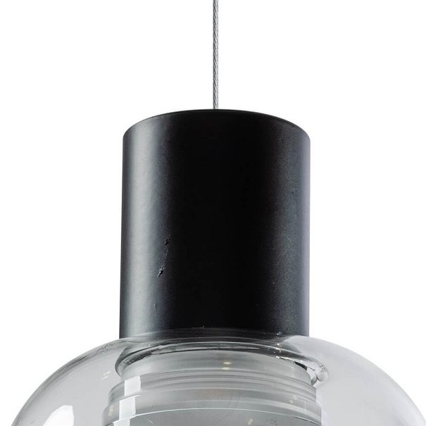 ETH Modern - Hanglamp - 1 lichts - helder glas - Ø13 cm - Gary