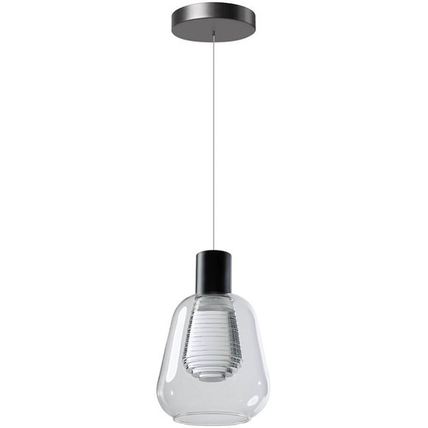 ETH Modern - Hanglamp - 1 lichts - helder glas - Ø13 cm - Gary