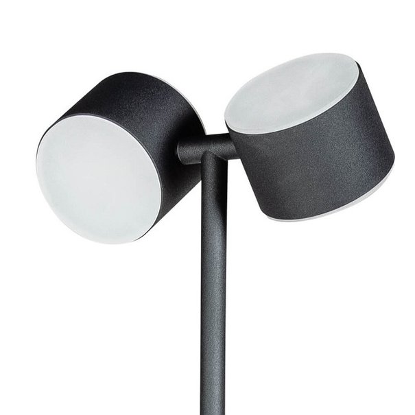 ETH Moderne - Vloerlamp - 2 lichts - Zwart - Ø25 cm - Prince