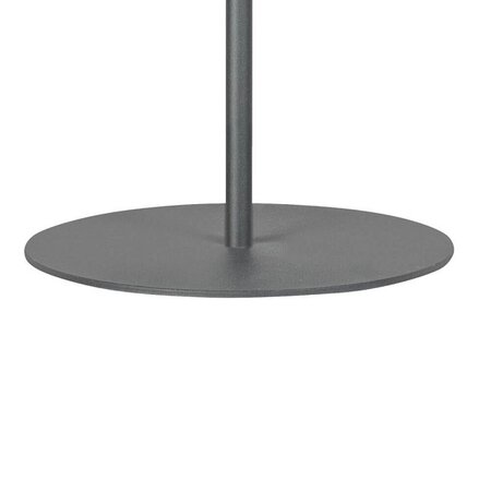 ETH Modern vloerlamp Sledge glass 3-lichts zwart met smoke glas