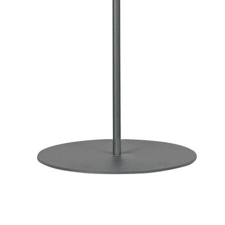 ETH Moderne vloerlamp Sledge glass 2-lichts zwart met smoke glas