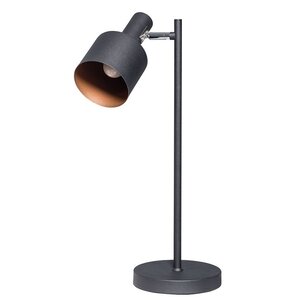 ETH Industrieel tafellamp Sledge 1-lichts Ø11,5 cm zwart met smoke glas