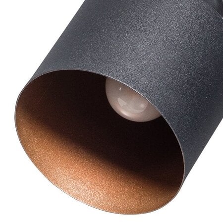 ETH Industrieel tafellamp Sledge 1-lichts Ø11,5 cm zwart met smoke glas
