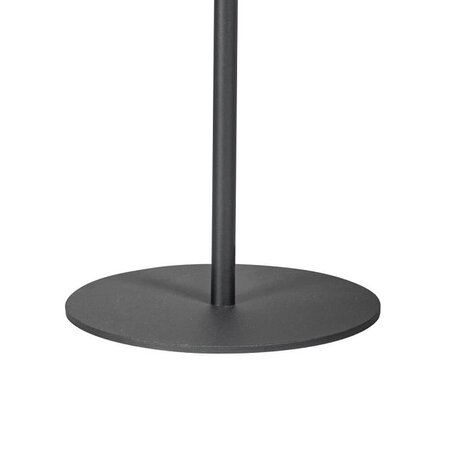 ETH Modern tafellamp Sledge Ø20 cm zwart met smoke glas