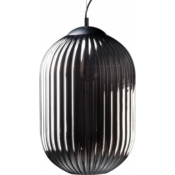 ETH Industrieel - Hanglamp - 1 lichts - Smoke - Ø30 cm - Glamm