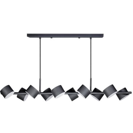 ETH Design hanglamp Prince 10-lichts zwart