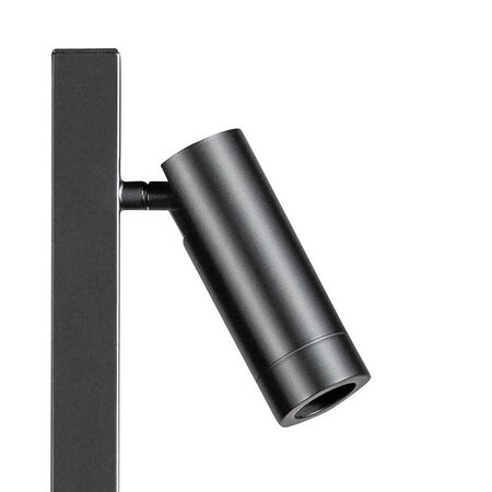 ETH Moderne vloerlamp Miller 2-lichts zwart goud