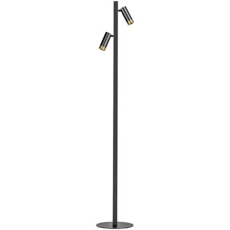 ETH Moderne vloerlamp Miller 2-lichts zwart goud