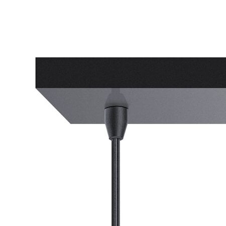 ETH Moderne hanglamp Miller 5-lichts zwart goud