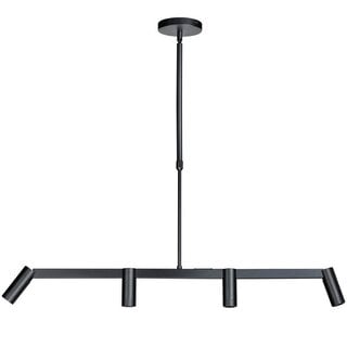 Hanglamp Miller 4-lichts Zwart en Goud