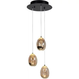 Hanglamp Golden Egg 3-lichts getrapt goud