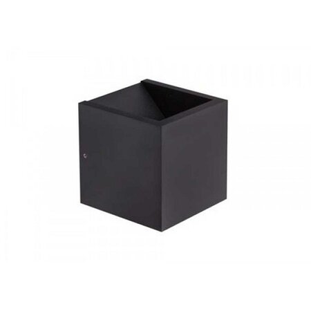 Artdelight Modern wandlamp Cube Up & Down 10 cm zwart