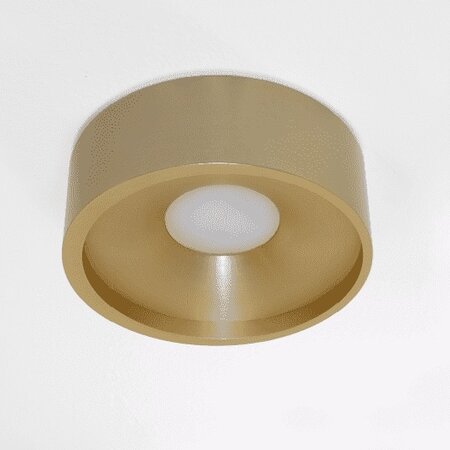 Artdelight Moderne plafondlamp Orlando 1-lichts Ø14cm goud