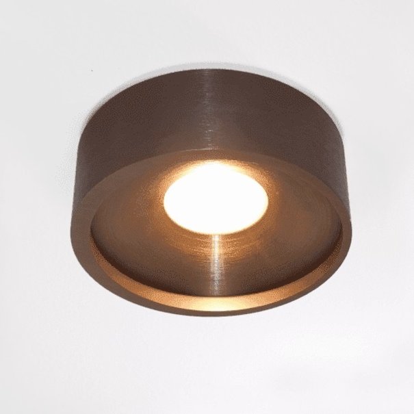 Artdelight Moderne - Plafondlamp - 1 lichts - Brons - Ø14cm - Orlando