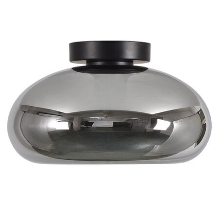 Artdelight Modern plafondlamp Paradise 1-lichts smoke glas