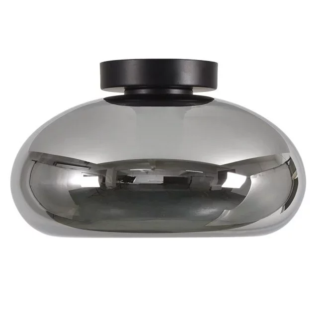 Plafondlamp Paradise 1-lichts smoke glas