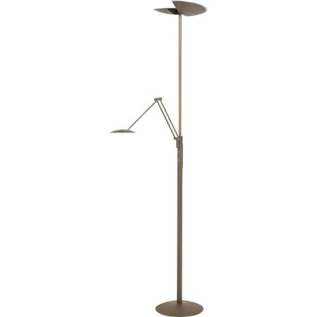 Highlight Modern vloerlamp Sapporo Uplighter brons met dimmer