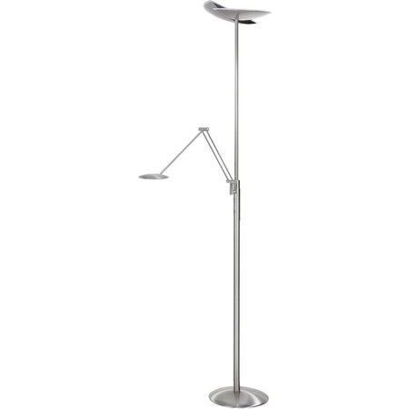 Highlight Modern vloerlamp Sapporo Uplighter staal met dimmer