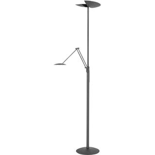 Vloerlamp  Sapporo uplighter zwart met dimmer