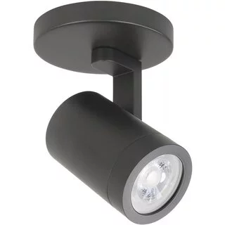 Opbouwspot Halo 1-lichts zwart rond
