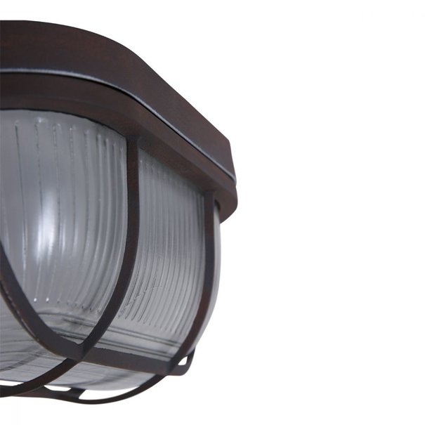 Mexlite Industriële - Plafondlamp - 1 lichts - Bruin - Lisanne