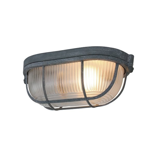 Mexlite Industriële - Plafondlamp - 1 lichts - Grijs - Lisanne