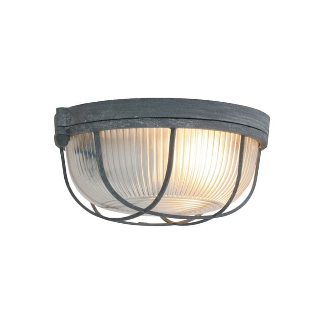 Plafondlamp Lisanne 1-lichts rond grijs