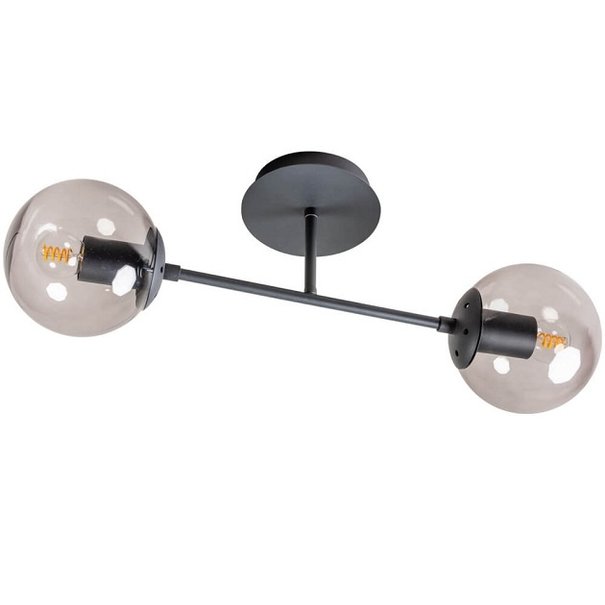 ETH Moderne - Plafondlamp - 2 lichts - Smoke - Davina