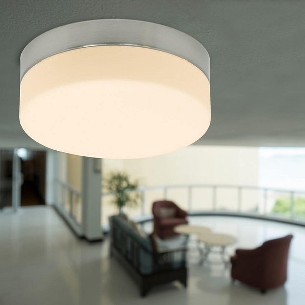 Mexlite Modern - Plafondlamp - Rond - Staal - 30 cm - Ikaro