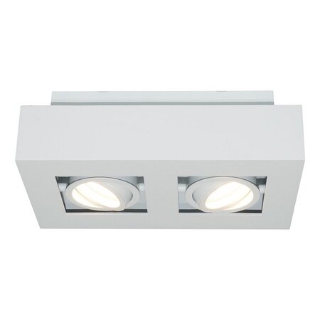 Artdelight Moderne opbouwspot Bosco 2-lichts wit