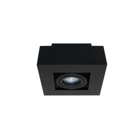 Artdelight Moderne opbouwspot Bosco 1-lichts zwart