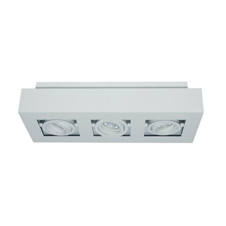 Artdelight Moderne opbouwspot Bosco 3-lichts wit