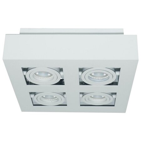 Artdelight Moderne opbouwspot Bosco 4-lichts wit
