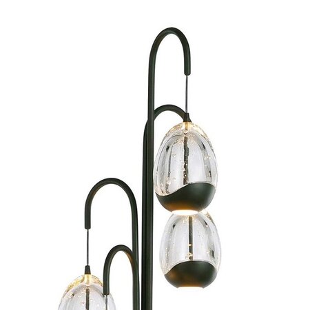 Highlight Design vloerlamp Clear Egg 5-lichts zwart wit met dimmer