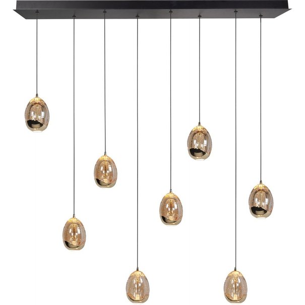 Highlight Moderne - Hanglamp - Goud - 8-lichts - Golden Egg