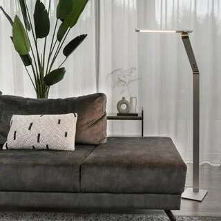 Vloerlamp Serenade 1-lichts staal LED