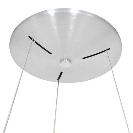 Steinhauer Moderne hanglamp Ringlede Ø48 cm Zilver