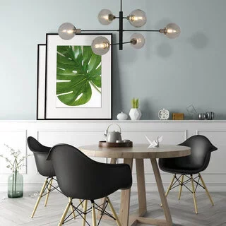 Hanglamp Constellation 6-lichts zwart