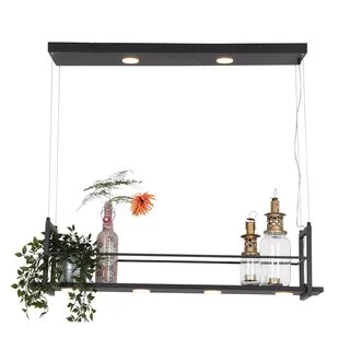Hanglamp Tør 6-lichts zwart