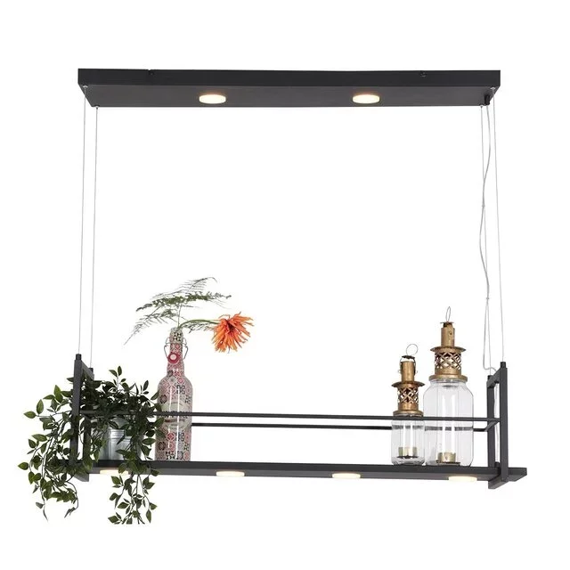 Hanglamp Tør 6-lichts zwart