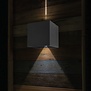 Modern - Wandlamp - 2 lichts - Zwart - Vierkant - Muro