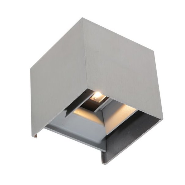 Steinhauer Modern - Wandlamp - 2 lichts - IP44 - Staal - Vierkant - Muro