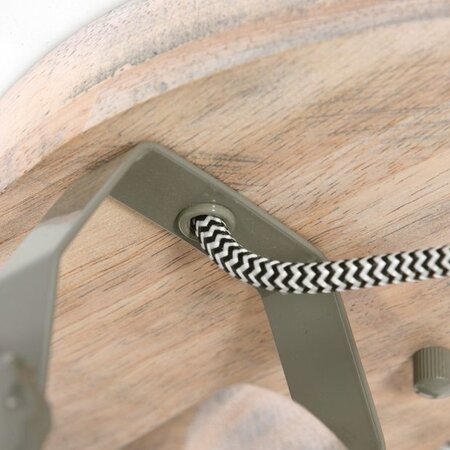 Mexlite Landelijke opbouwspot Gearwood 3-lichts groen