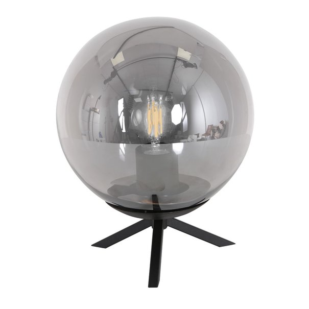 Steinhauer Modern - Tafellamp - 1 Lichts - Zwart - Smoke - Bollique
